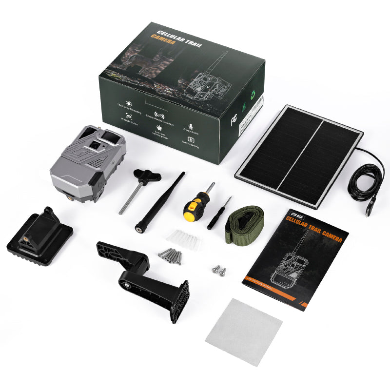 Solar cellular trail camera in the box