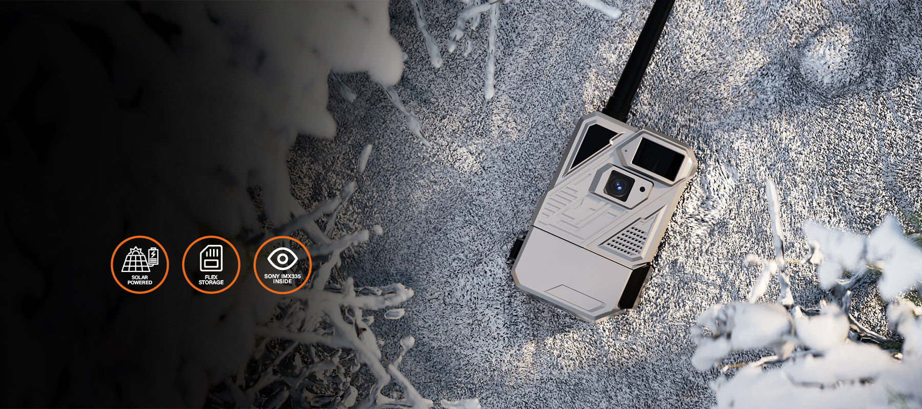 solar cellular trail camera ENQOO Hunt Vision Pro Space Grey